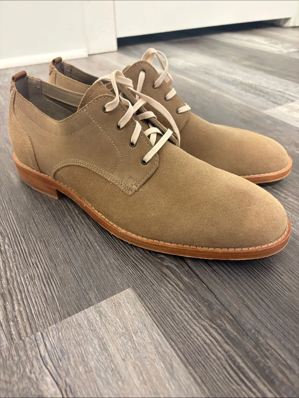Cole Haan Men's Suede Lace-Up Dress Shoes in Tan